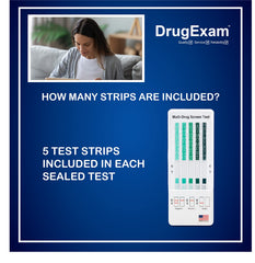 DrugExam multi drug screen test kit with instructions