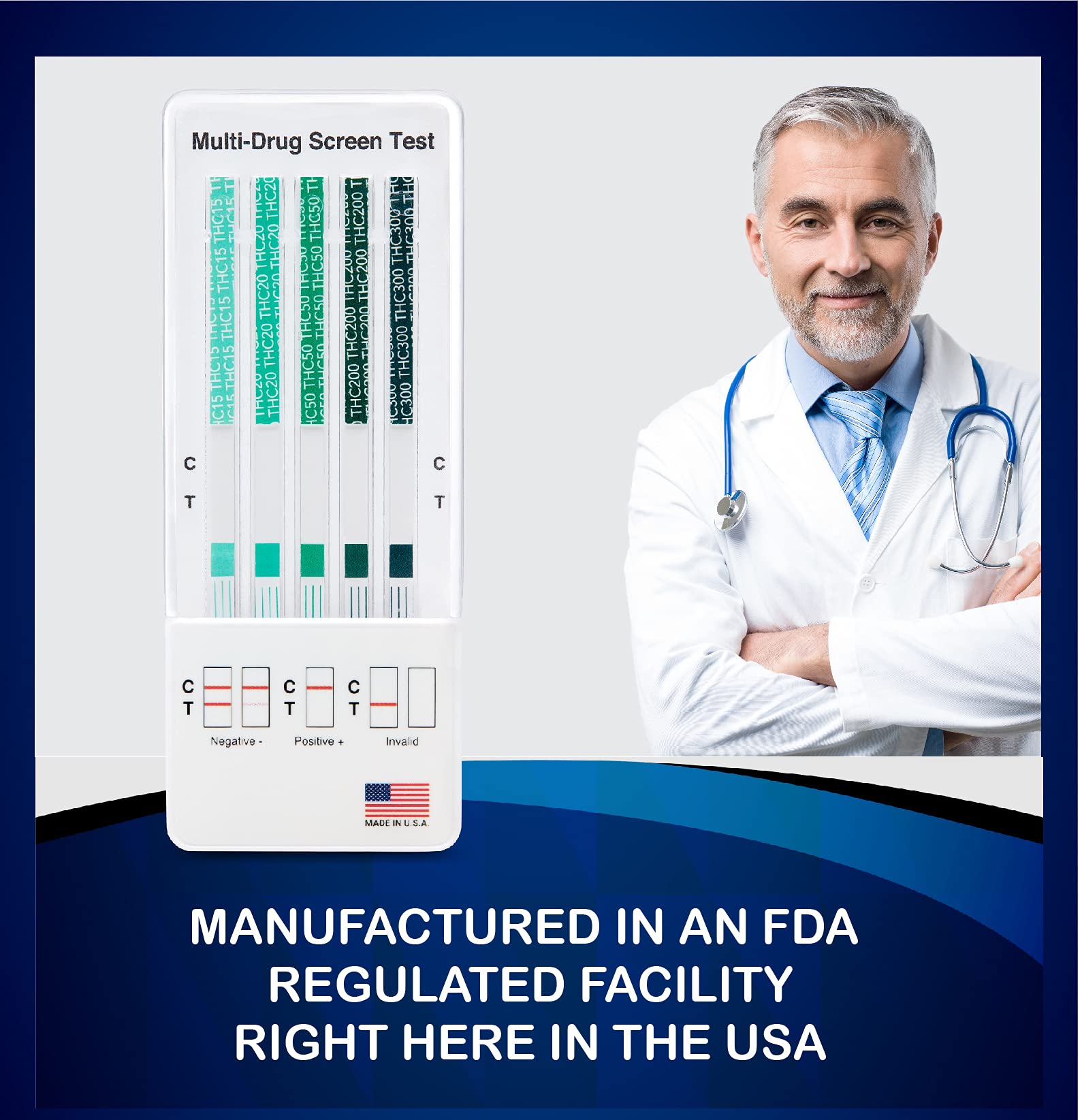 Illustration of preliminary results for DrugExam THC urine test