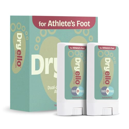 Dryello athlete's foot stick two-pack for on-the-go foot care