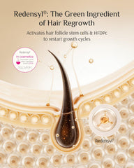 Application detail showing gentle scalp cleansing with DR ZERO Redenical