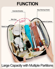 DSDCDJ travel makeup bag large capacity keeps essentials organized