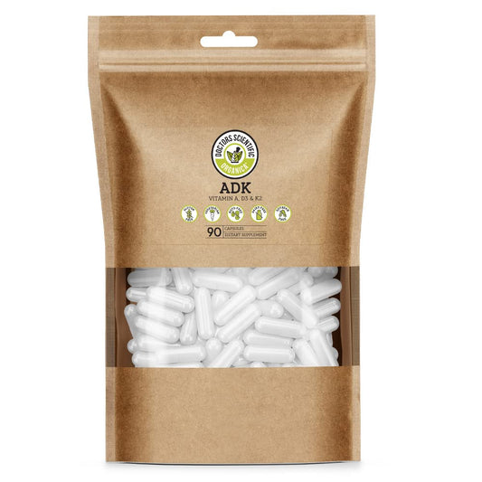 DSO ADK Vitamin Supplement bottle with capsules