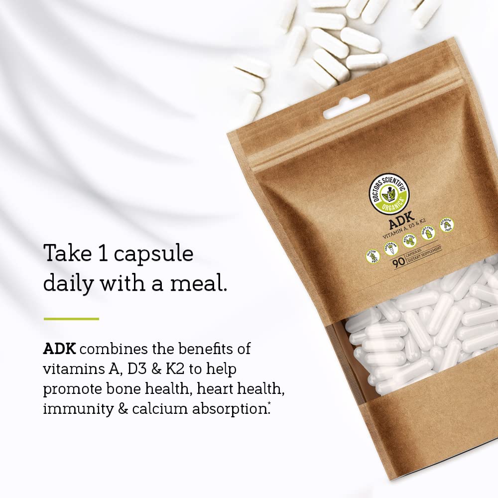 Doctors Scientific Organica branding for DSO ADK Vitamin Supplement