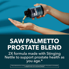 Illustration showing dual-action prostate support