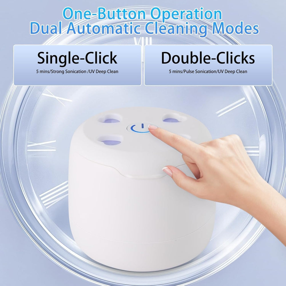 Dual mode ultrasonic cleaner with UV and 42kHz technology