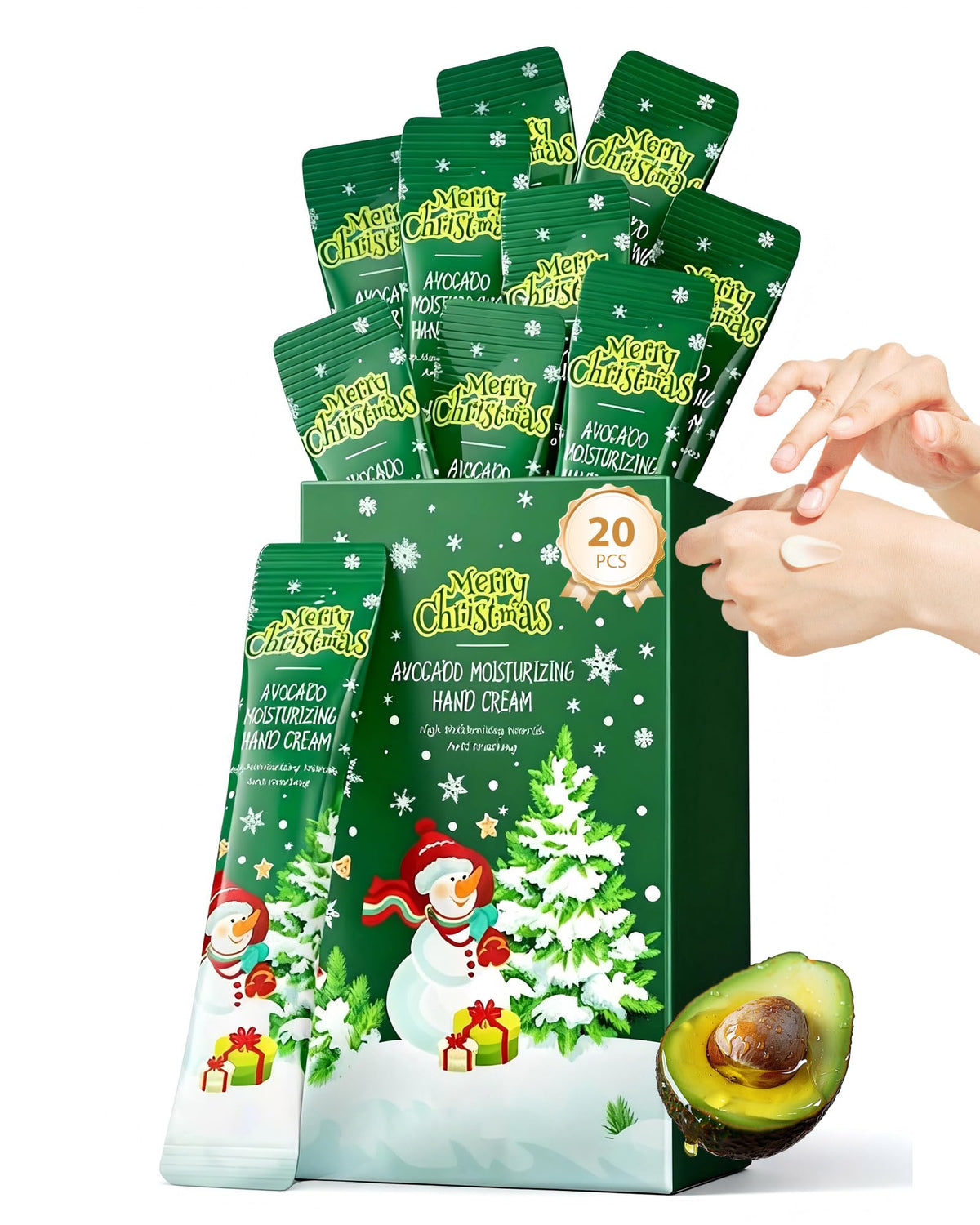 DuaTana Christmas mini hand cream set with 20 tubes, ideal stocking stuffer
