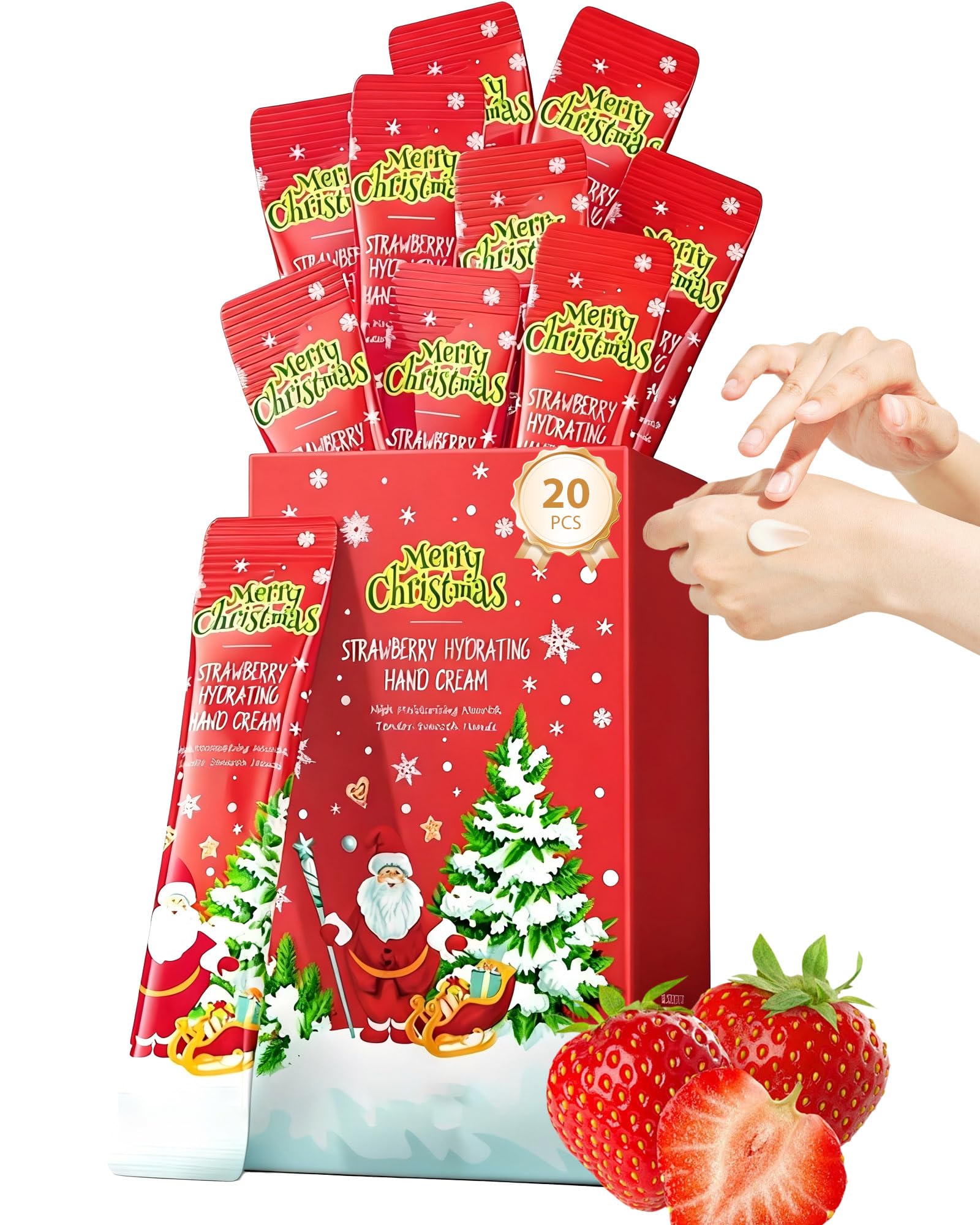 DuaTana Christmas mini hand cream gift set packaging, ideal for gifting and travel.
