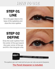 DuaTana multi-use eyeliner pencil for brow shaping, hairline filling, and lower lash definition.