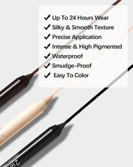 DuaTana smooth-glide gel eyeliner for comfortable, easy application.