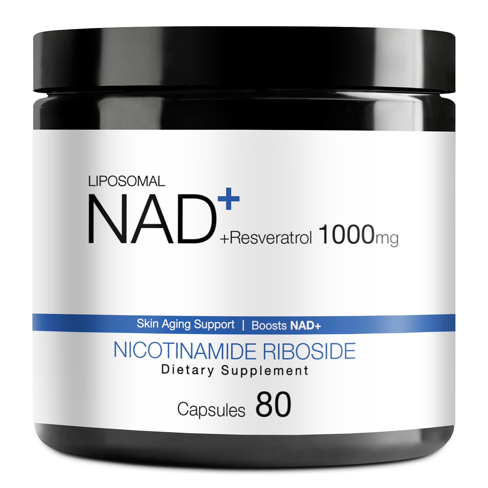 DUCRKACS NAD supplement bottle on white background