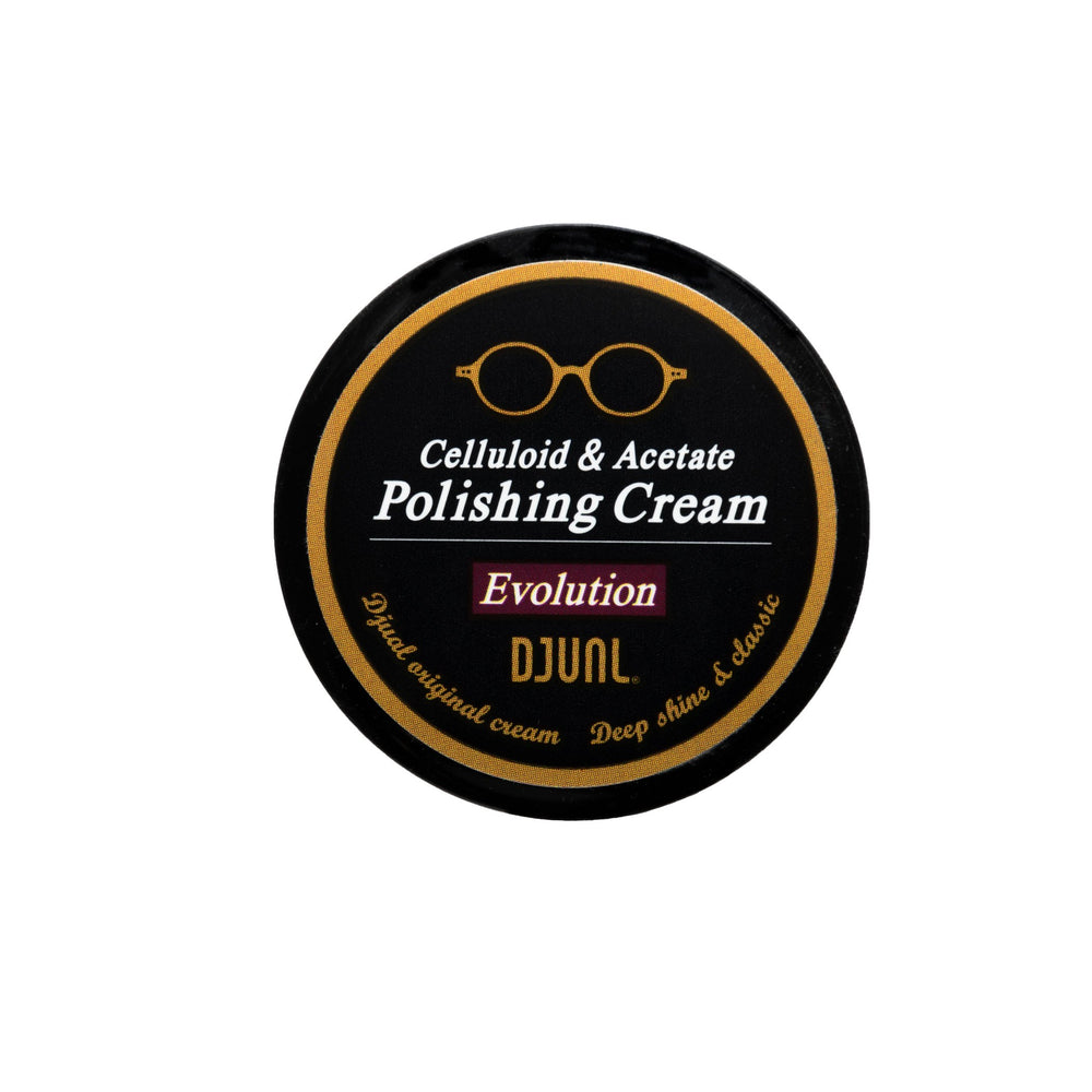 DJUAL Celluloid & Acetate Polishing Cream jar front