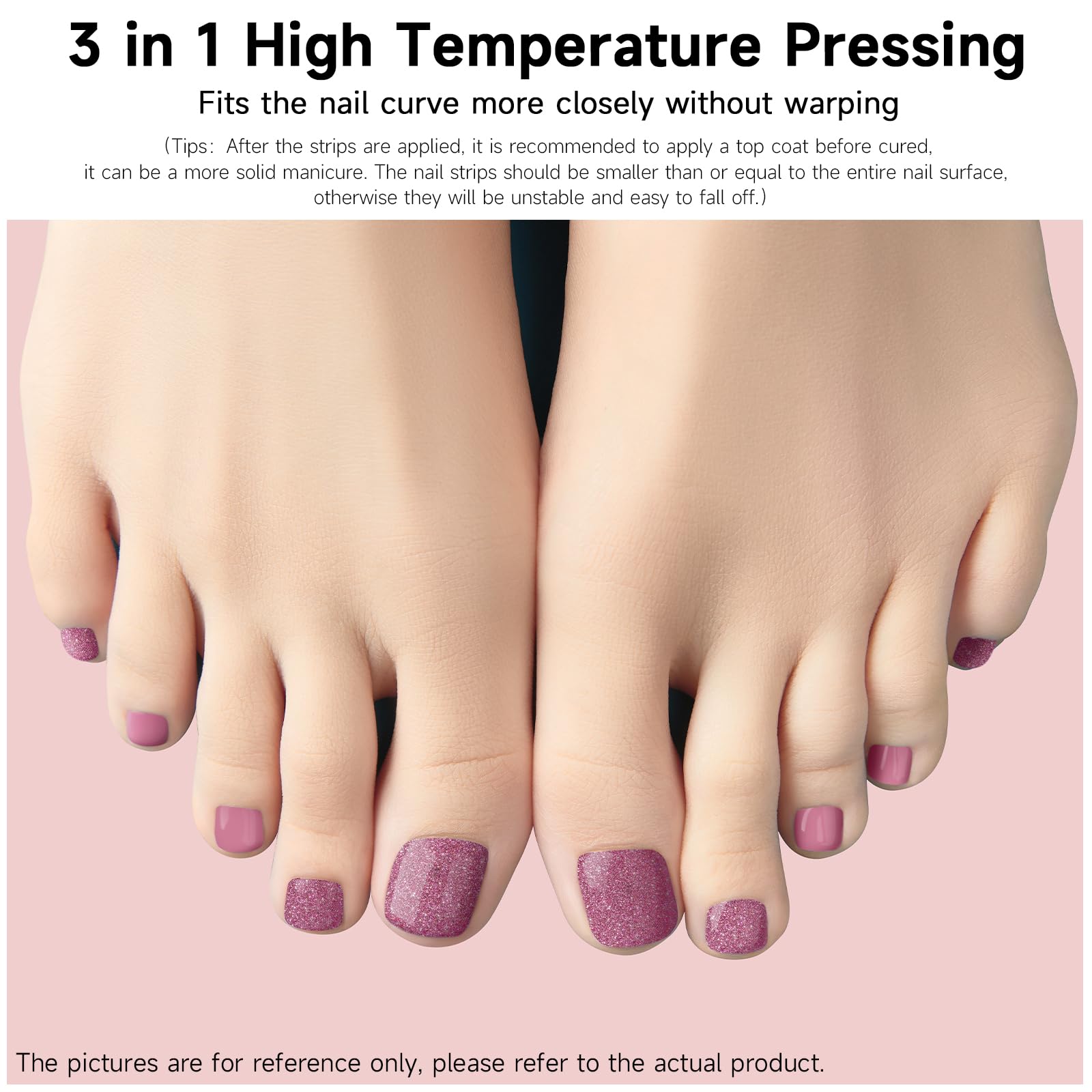 Application steps with DUKASOU gel-nail strips