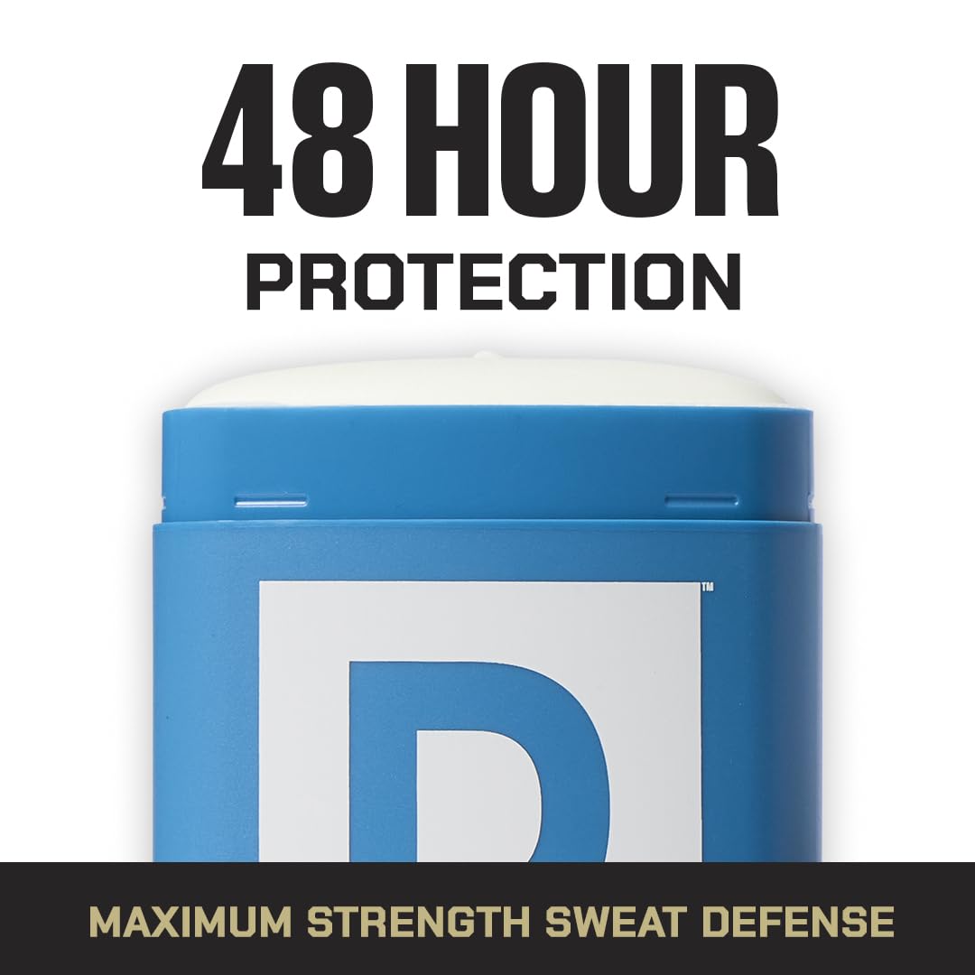 Label close-up on Duke Cannon Trench Warfare deodorant emphasizing Fresh Water & Citrus scent.