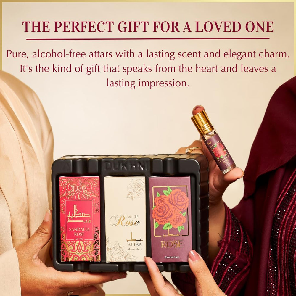 Applying attar to pulse points for long-lasting fragrance