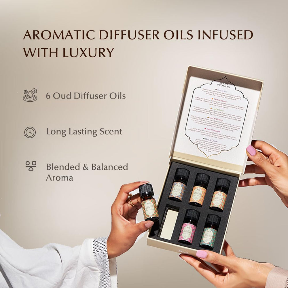 Dukhni Oud Diffuser Oil Gift Set packaging