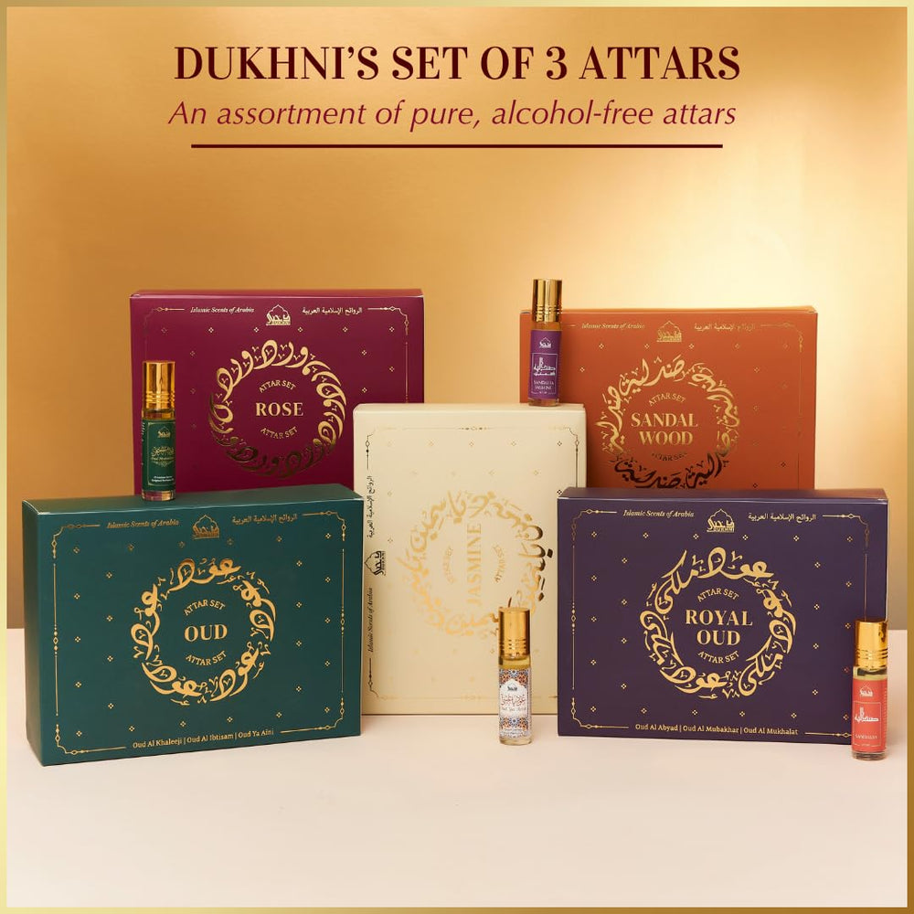 Gift-ready Dukhni Rose Attar Set for Ramadan and Islamic occasions