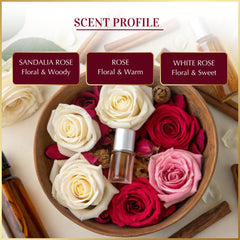 Sandalia Rose Attar 6ml bottle with sandalwood notes