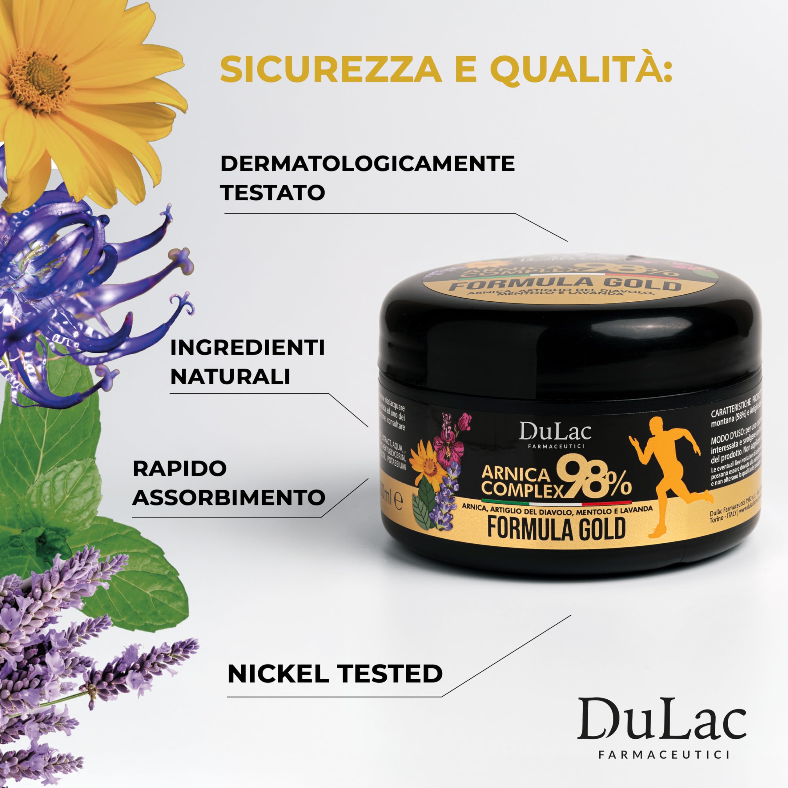 Menthol and Lavender components of the Arnica Gel