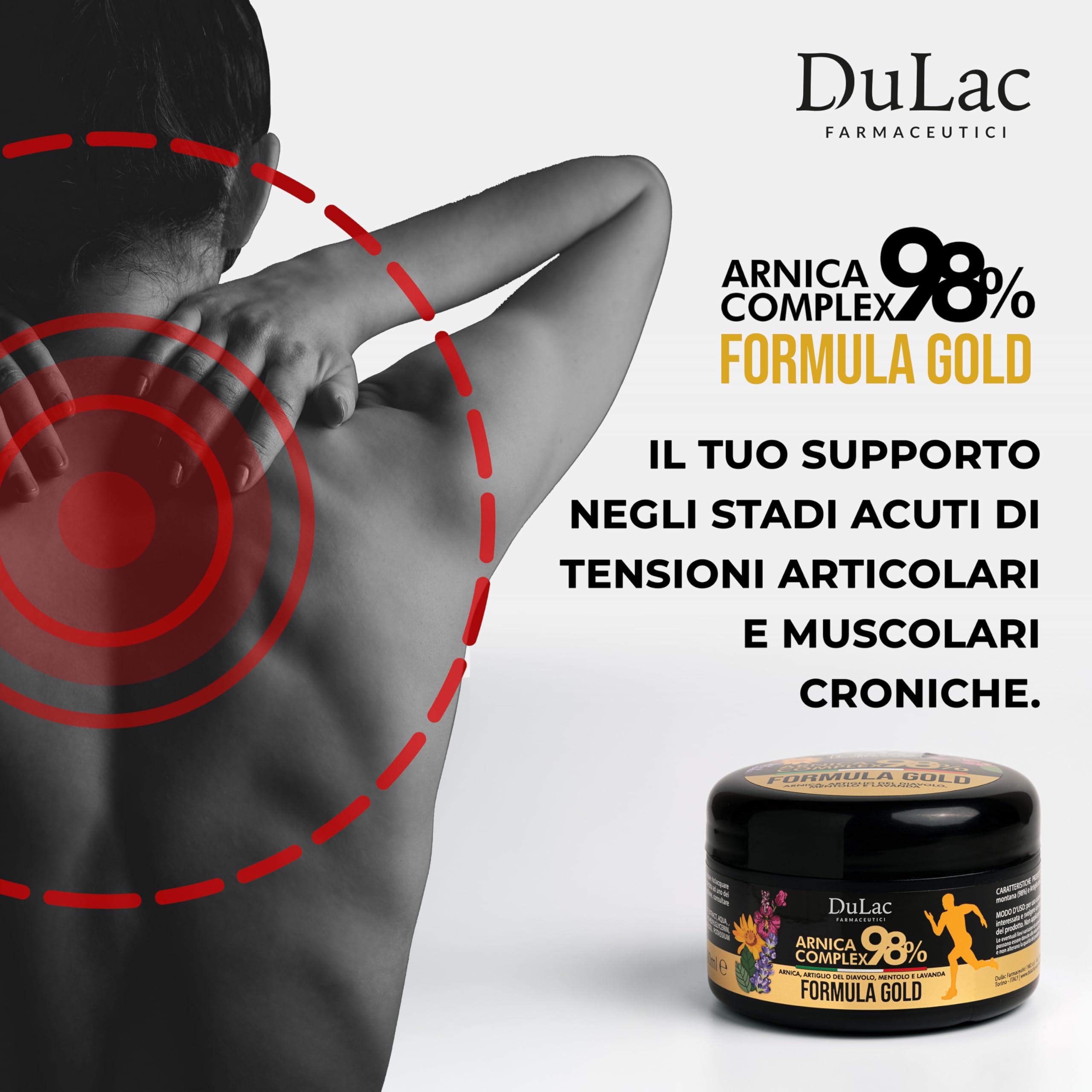 Nickel tested label on Arnica Gel packaging