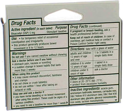 Dulcolax tablets being swallowed offer a gentle, easy-to-take format.