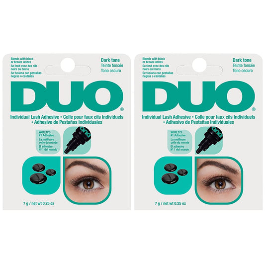DUO Individual Lash Adhesive Dark bottle front view shows strong hold.