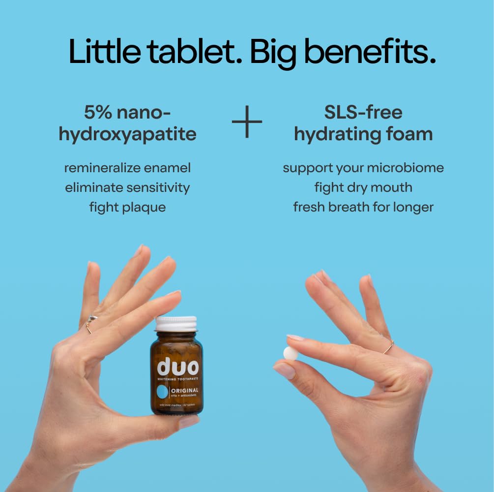 Duo Toothpaste Tablets providing sensitivity relief