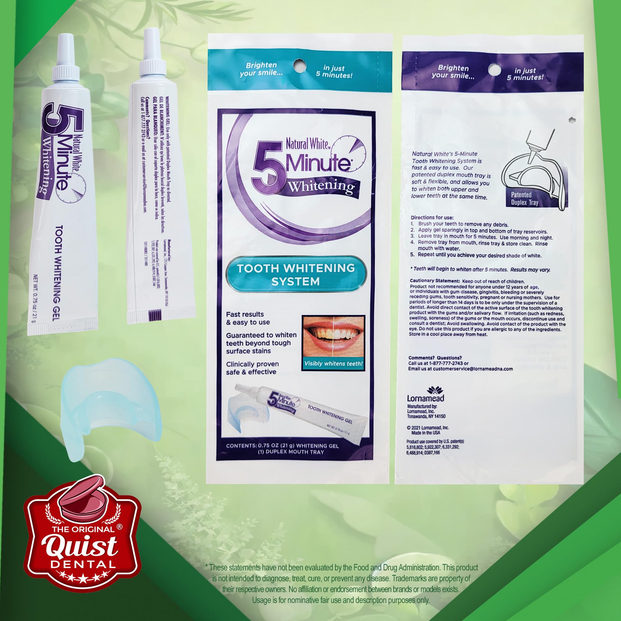Duplex mouth tray 2-pack for at-home whitening