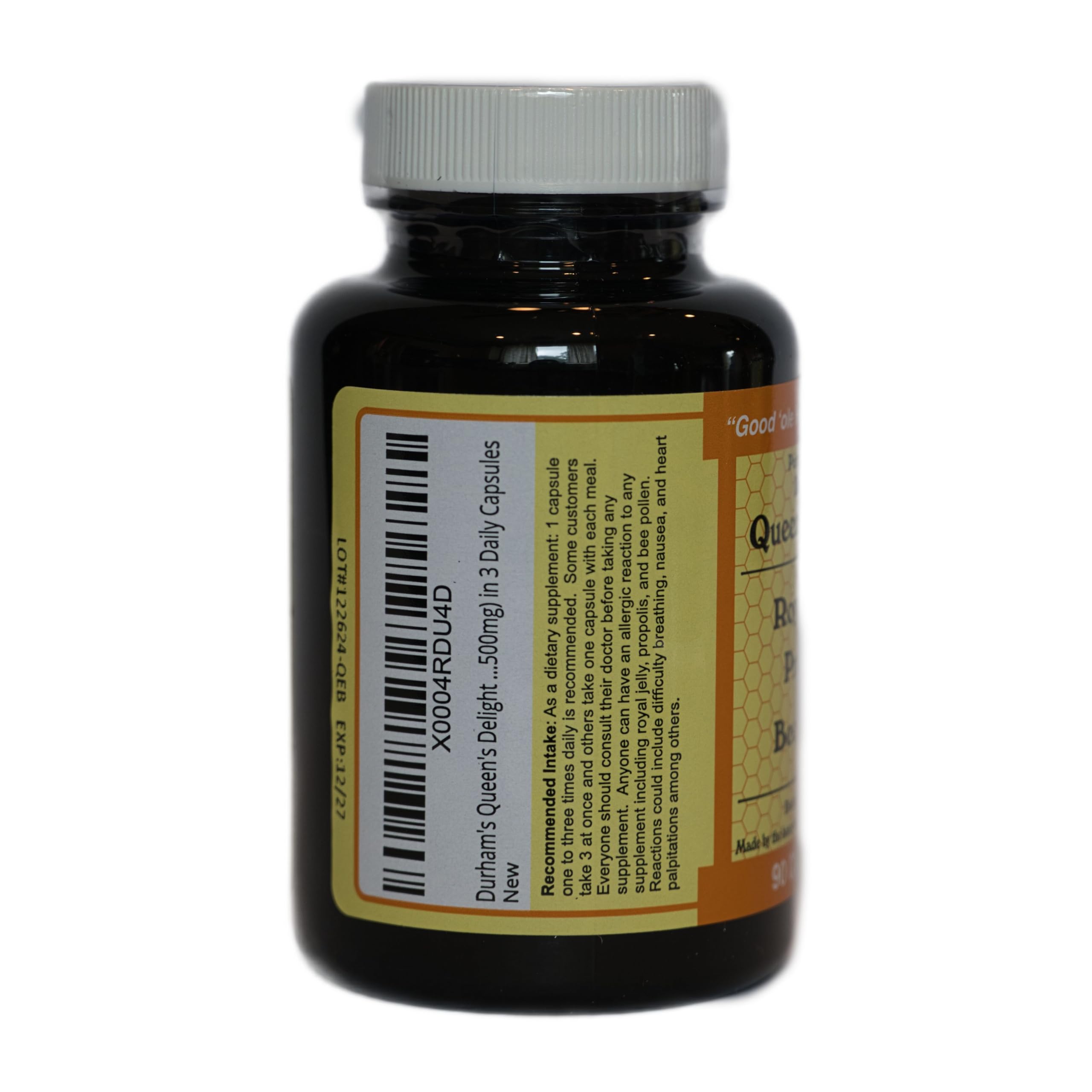 Illustration showing Royal Jelly, Propolis and Bee Pollen ingredients