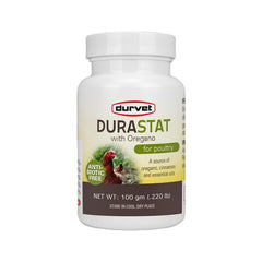 Durvet Healthy Flock Poultry Durastat – oregano, cinnamon and essential oils for poultry health