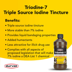 Durvet Triodine-7-16 Ounce bottle label close-up
