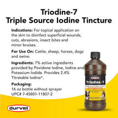 Durvet Triodine-7-16 Ounce antiseptic disinfectant product image
