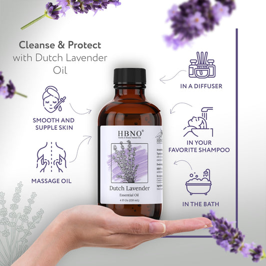 Lavender essential oil sourced from Lavandula Hybrida Grosso from France