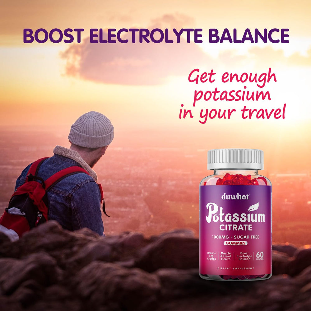 Adult men and women taking potassium citrate gummies