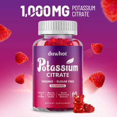 duwhot Potassium Citrate 1000mg Gummies bottle label