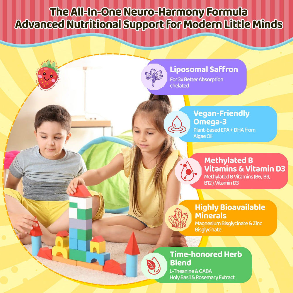 Ingredients panel for duwhot saffron gummies