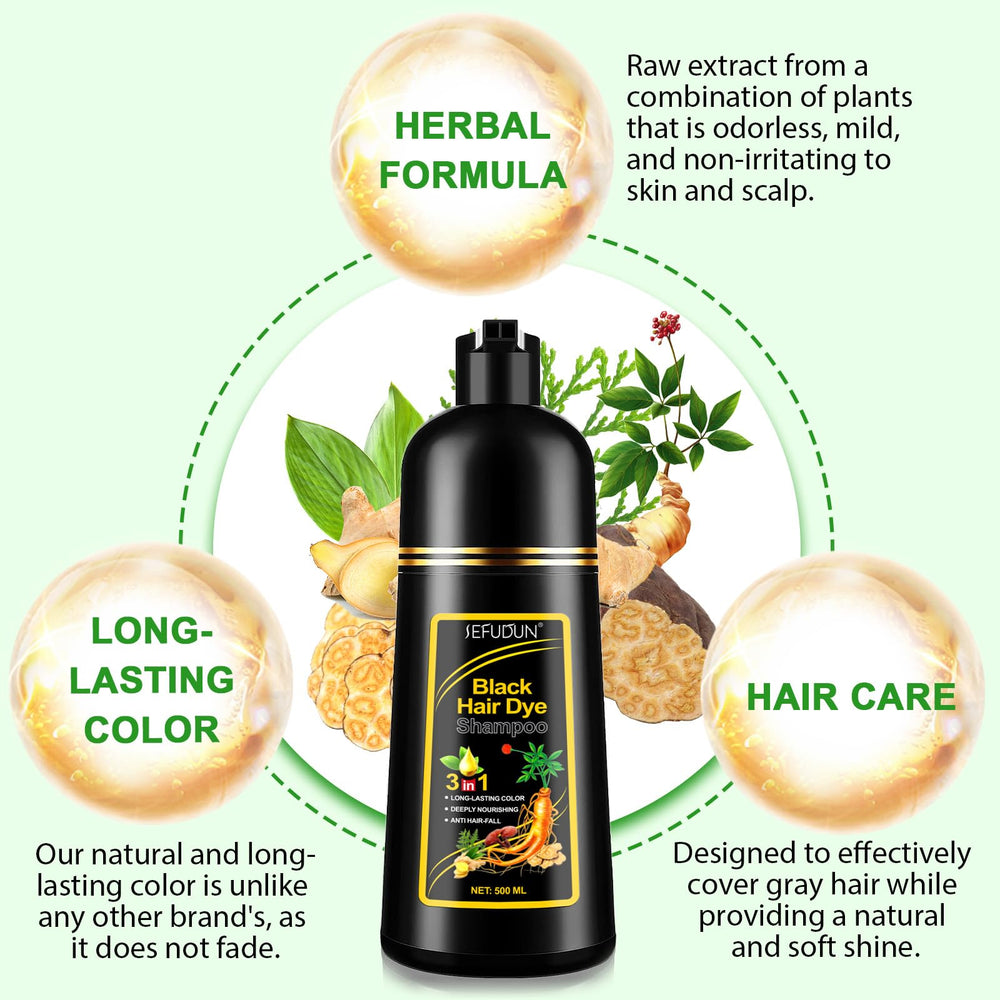 Dvoevivh gift-pack featuring 3-in-1 hair color solution for gray hair