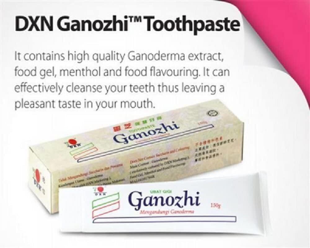 DXN Ganozhi toothpaste five-pack boxes together