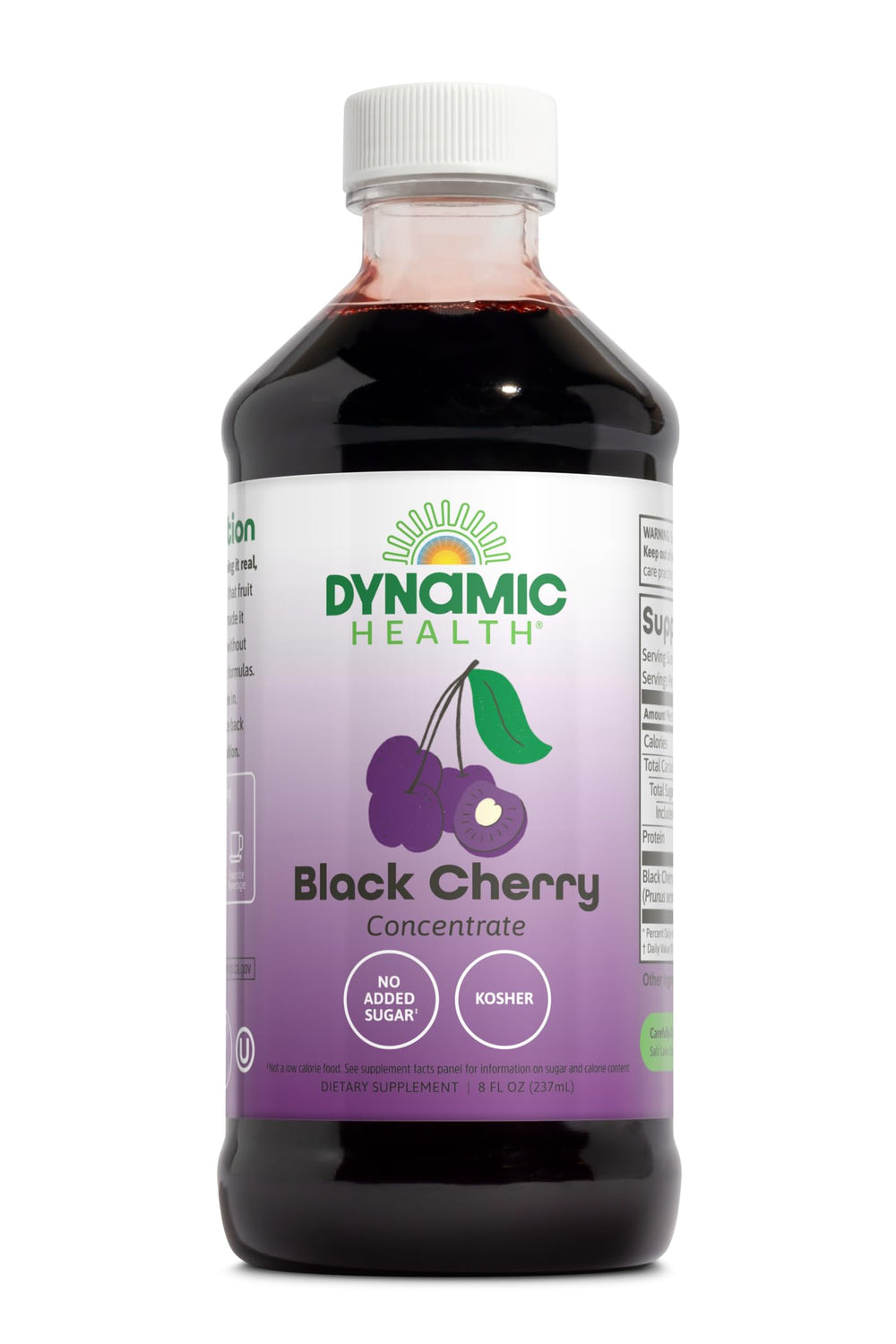Dynamic Health Pure Black Cherry Unsweetened 100% Juice Concentrate bottle
