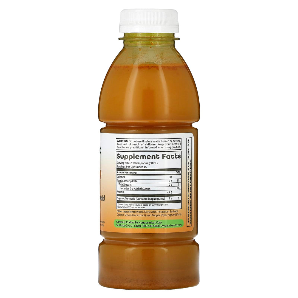 Dynamic Health Turmeric Gold bottle with ingredients