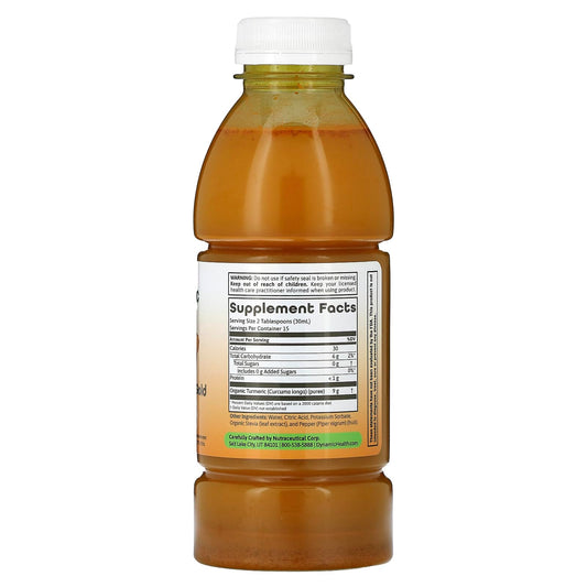 Dynamic Health Turmeric Gold bottle with ingredients