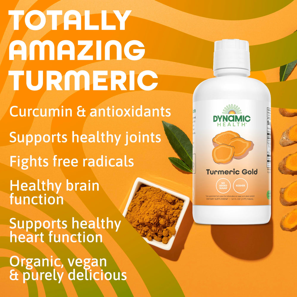 Nutrition facts for Turmeric Gold 32 oz