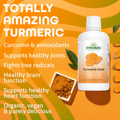 Nutrition facts for Turmeric Gold 32 oz