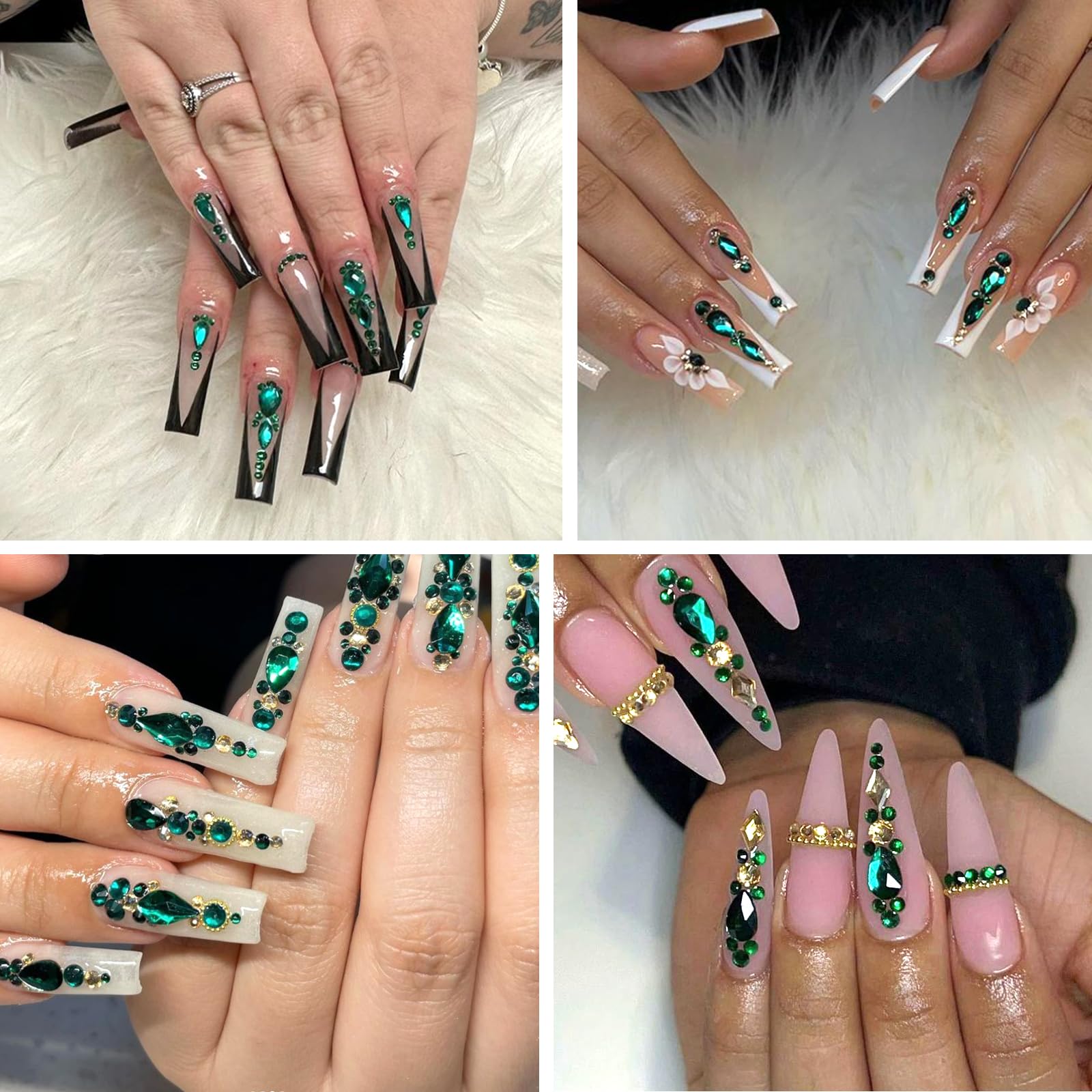 DZHILHMX rhinestones with tweezer and pickup pen simplify precise placements.