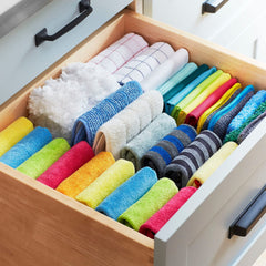 Washable and reusable glasses cloth label