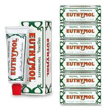 E Uthymol Original Toothpaste 75ml tube in bold pink color