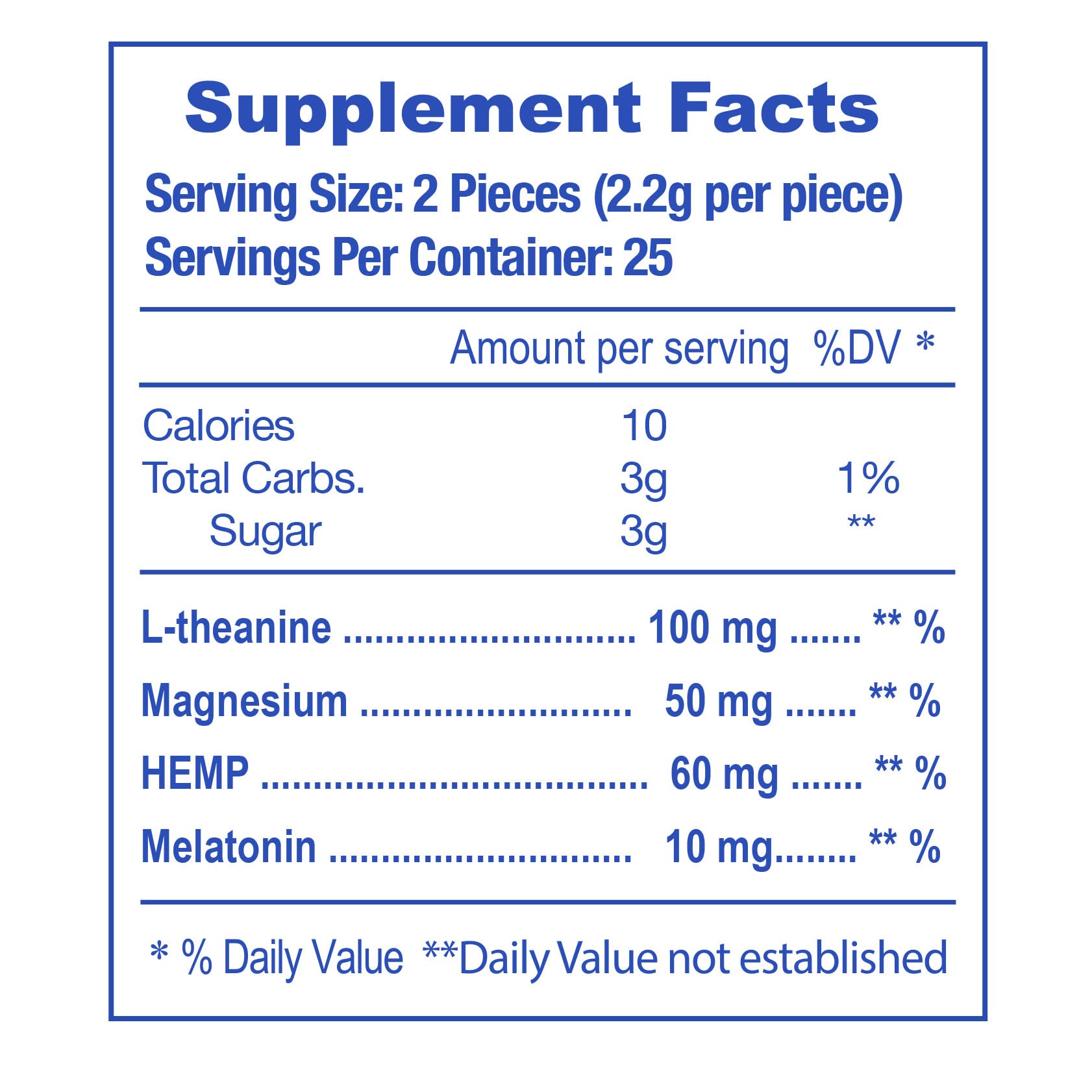 Close-up of E-Z Nite Sleep Gummies strawberry flavor