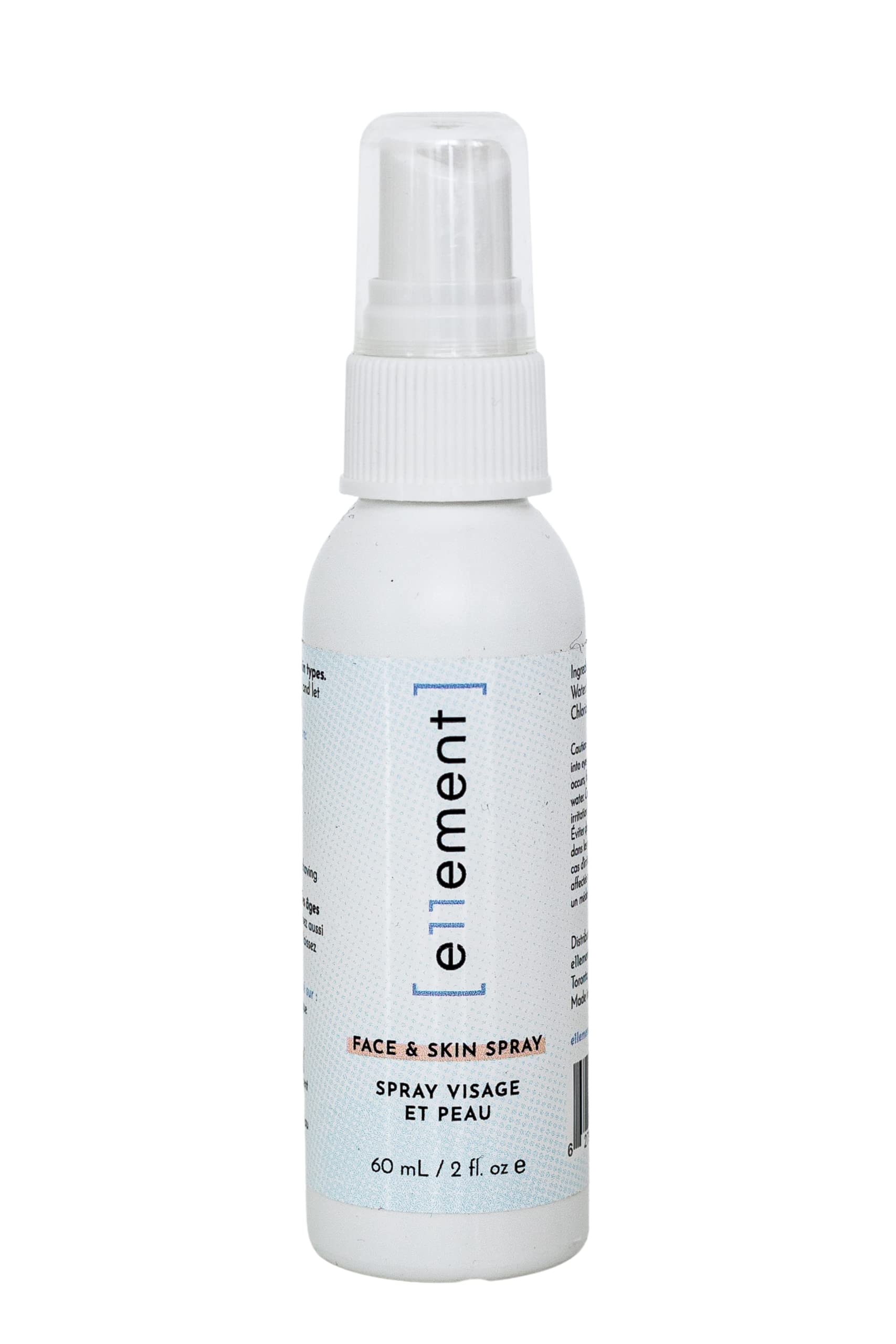 e11ement HOCL 2oz packaging shown for portable on-the-go skincare routine.