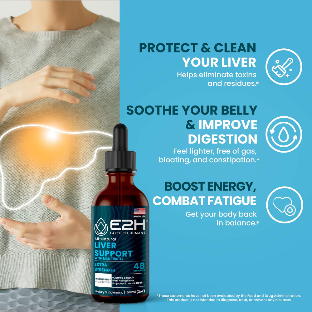 E2H liver support artichoke and dandelion ingredients scene