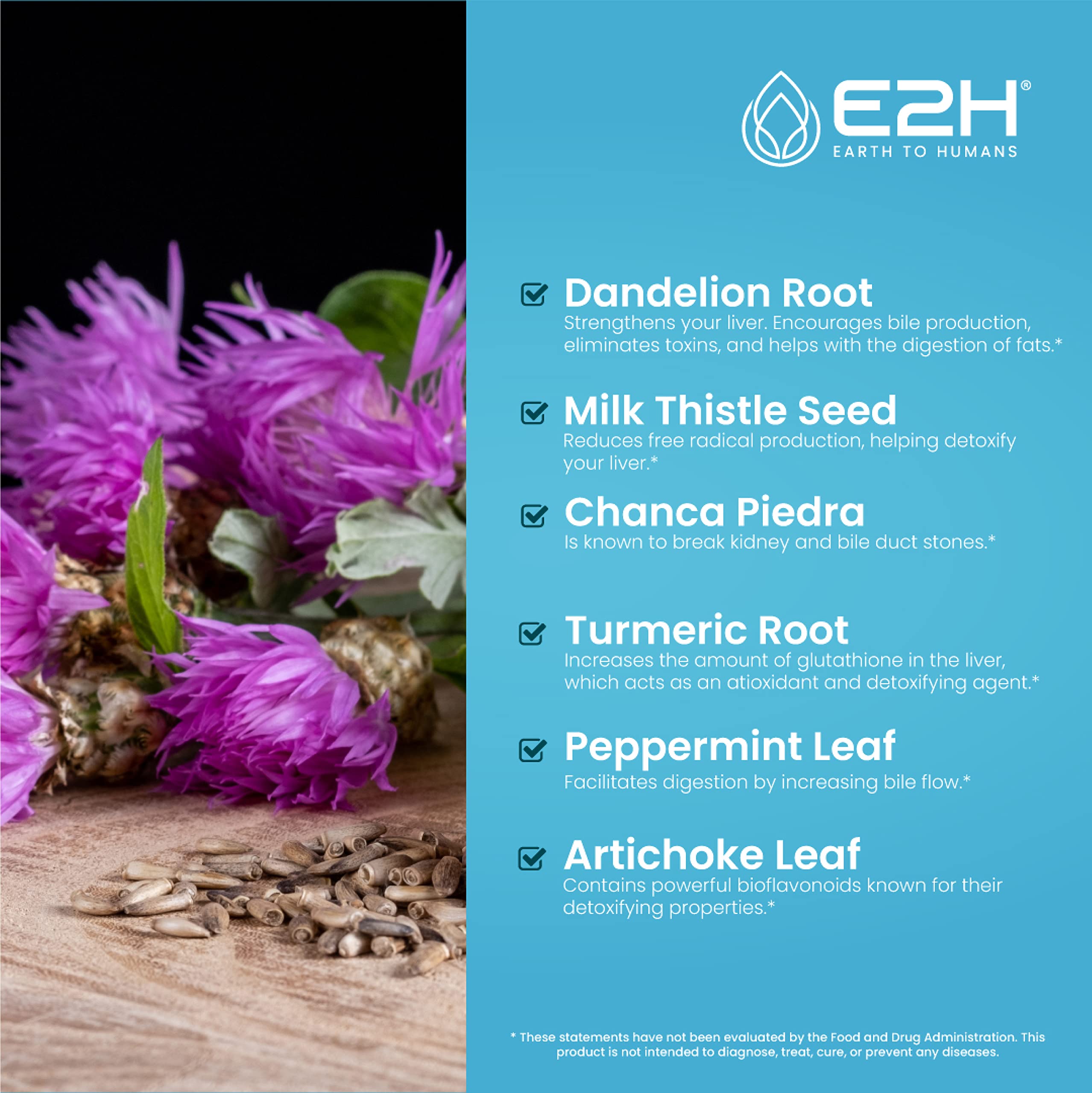 E2H liquid drops being poured to show fast absorption