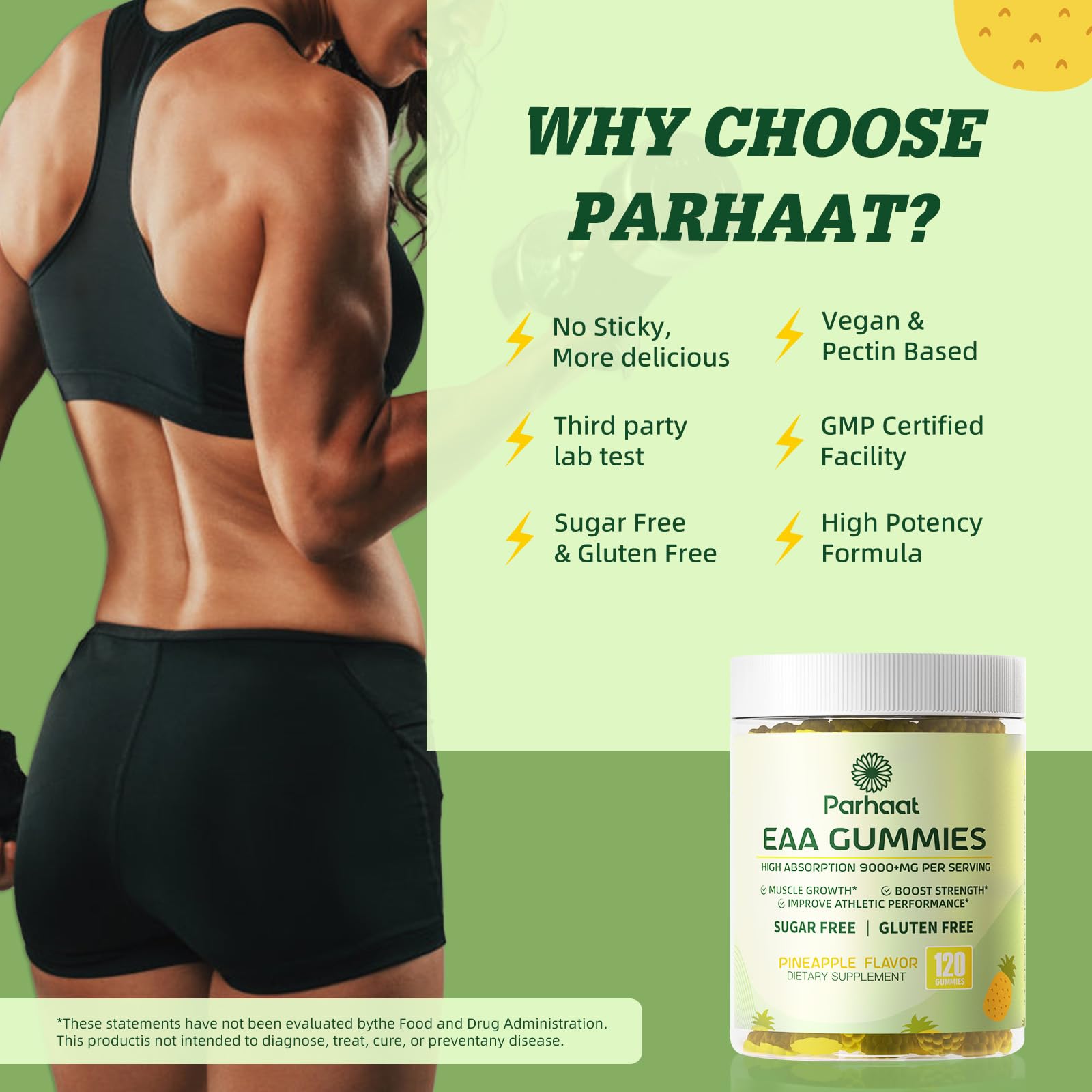 Person working out with EAA Gummies for energy and muscle support